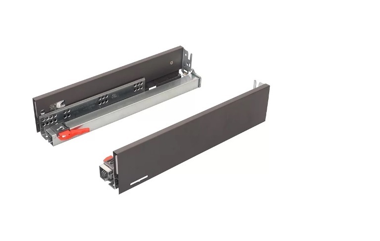 картинка Ящик FLOWBOX с доводчиком H106 (H58) мм 500 мм Антрацит*  от магазина комплектующих для производства мебели "Панорама"