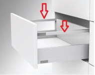 картинка FLOWBOX Релинг для деревянной задней панели 550 мм Антрацит от магазина комплектующих для производства мебели "Панорама"