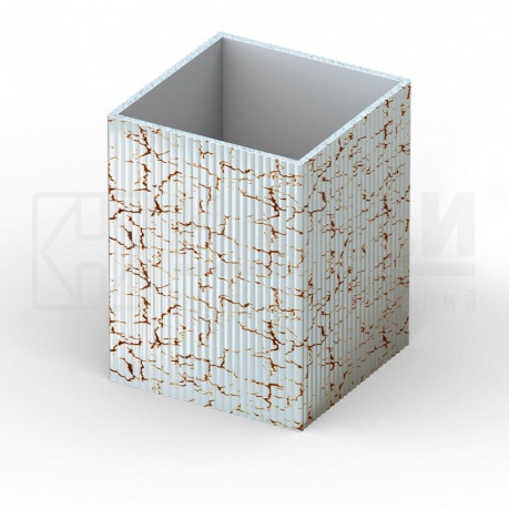 картинка ПРОФИЛЬ КВАДРАТН. РИФЛЕНЫЙ (КРАКЕЛЮР ГЛЯНЕЦ) (60*60*2,0мм) L=5800 мм (НАЙДИ)* от магазина комплектующих для производства мебели "Панорама"