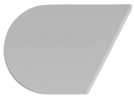 картинка Заглушка декоративная для  Free flap H 1.5 серая, левая Hafele от магазина комплектующих для производства мебели "Панорама"