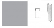 картинка ЗАГЛУШКА Д\ЦОКОЛЯ АЛЮМИН.ГЛАДКИЙ (H=150) РОССИЯ от магазина комплектующих для производства мебели "Панорама"