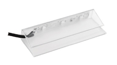 картинка Клипса пласт.для стек.полки 3 диода 0,25W 12V, 2 м провод, теплый свет LD-KLPCB-00 **** от магазина комплектующих для производства мебели "Панорама"