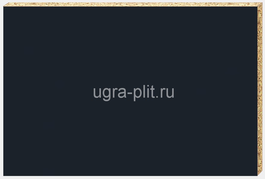 картинка ДСП ЧЕРНЫЙ 2750Х1830 16мм Шагрень (ЮграПлит) от магазина комплектующих для производства мебели "Панорама"