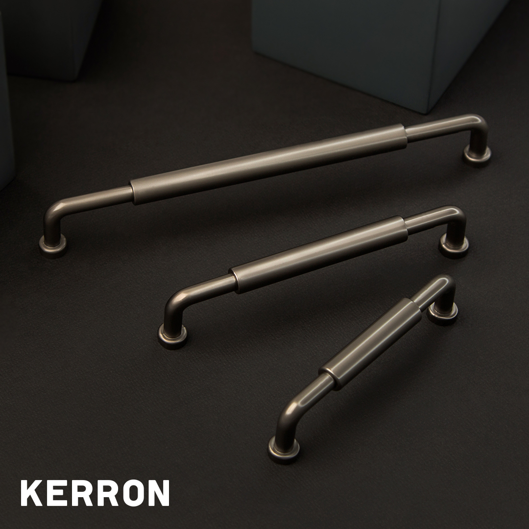 картинка РУЧКА СКОБА S-2623-192 GR СЕРЫЙ МАТОВЫЙ ( KERRON) от магазина комплектующих для производства мебели "Панорама"