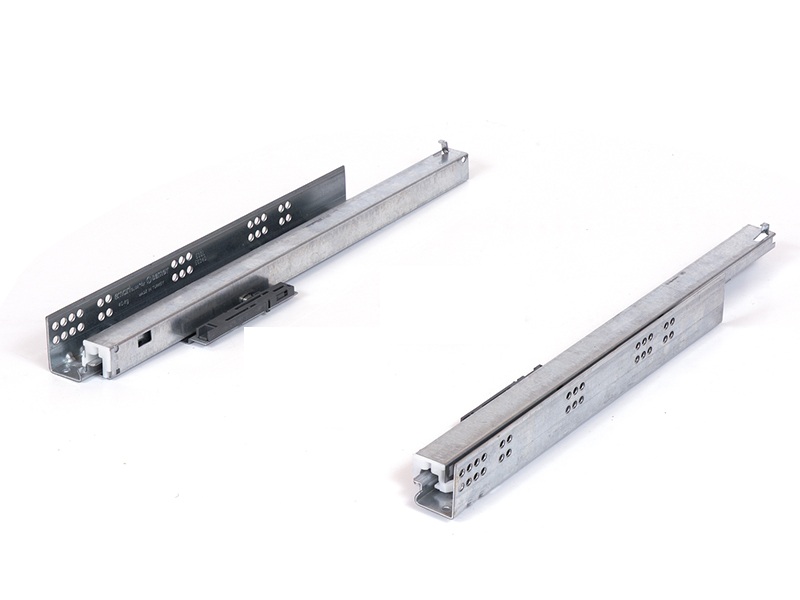 картинка Направляющая SMART SLIDE PUSH OPEN - SOFT CLOSE полного выдвижения 400 мм (комплект) от магазина комплектующих для производства мебели "Панорама"