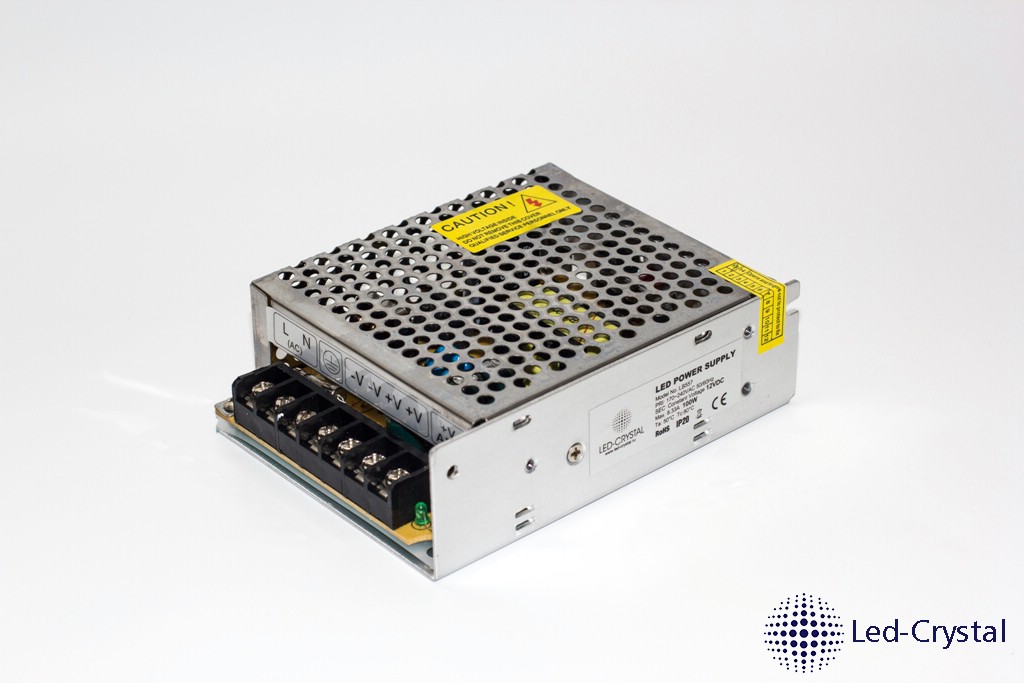 картинка Трансформатор для светодиодов 220/24 100W IP20 (LB 100-24) **** от магазина комплектующих для производства мебели "Панорама"