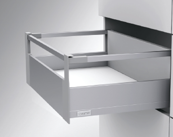 картинка FLOWBOX H106 (H58) мм (Держатель передней панели внутреннего ящика 1 релинг антрацит)   от магазина комплектующих для производства мебели "Панорама"