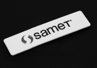 картинка Декоративная заглушка для ящика SMARTBOX , с логотипом SAMET, белая (SAMET) от магазина комплектующих для производства мебели "Панорама"
