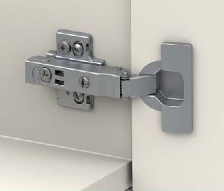 картинка Петля INVO со встроенным доводчиком (Накладная) изгиб 0 мм * от магазина комплектующих для производства мебели "Панорама"