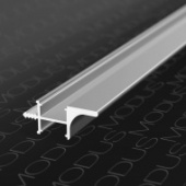 картинка Профиль врезной ( двухсторонний ) под светодиодную ленту L=4 метра белый А16 ( KB 94 ) от магазина комплектующих для производства мебели "Панорама"