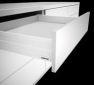 картинка ALPHABOX PUSH OPEN с доводчиком 500 мм белый ( SAMET ) **** от магазина комплектующих для производства мебели "Панорама"