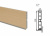 картинка ЦОКОЛЬ 100 мм ДУБ ГОРНЫЙ L=4м (РОССИЯ) (ПВХ) (Тип 1) от магазина комплектующих для производства мебели "Панорама"
