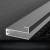 картинка NEO (MS225) ПРОФИЛЬ ГОРИЗОНТ. НИЖНИЙ ЧЕРНЫЙ БРАШ (5,8м) A25 от магазина комплектующих для производства мебели "Панорама"