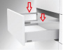 картинка FLOWBOX Релинг для деревянной задней панели 450 мм Белый от магазина комплектующих для производства мебели "Панорама"