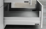 картинка ALPHABOX Стеклянная боковая панель 400 мм Белый ( SAMET ) (к-кт)* от магазина комплектующих для производства мебели "Панорама"