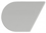 картинка Заглушка декоративная для  Free flap H 1.5 серая, левая Hafele от магазина комплектующих для производства мебели "Панорама"