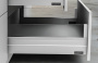 картинка ALPHABOX Стеклянная боковая панель 500 мм Белый ( SAMET ) **** от магазина комплектующих для производства мебели "Панорама"